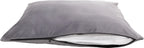  Hundebett Waschbares Hundesofa Mit Rand Und Wendekissen, Hundekissen Aus Cordura Und Samt, Grau Und Flachs 85x70 [123]