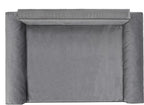  Orthopädisches Hundebett GLAMOUR Bett Sofa KissenGr L GRAU Matratze Kissen Hobbydog