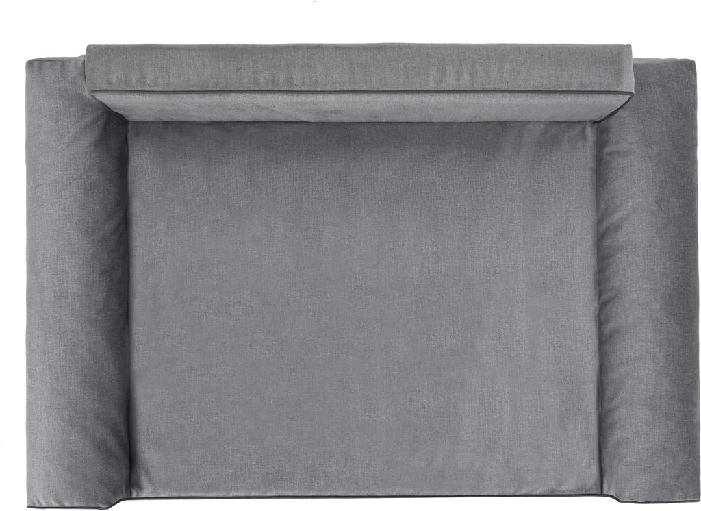  Orthopädisches Hundebett GLAMOUR Bett Sofa KissenGr L GRAU Matratze Kissen Hobbydog