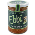  Hundefutter Pute & Hähnchen 400g Glas Mit Apfel, Karotte Und Reis Von Ebbi
