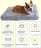  The Pets Smile Plüsch Hundekorb,Hundesofa,Hundekissen,Hundebett,Hundekörbchen,waschbar, Plüsch Kissen, Für Große Hunde