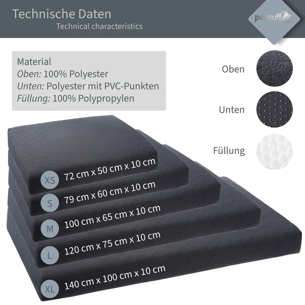  Hundebett Orthopädisch Hundematratze Hundekissen Haustierbett Haustiermatratze
