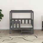  VidaXL Hundebett Grau 95,5x73,5x90 Cm Massivholz Kiefer