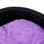  VidaXL Hundebett Schwarz-Violett 99x89x21 Cm Plüsch Und Kunstleder