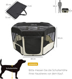  PawHut Welpenauslauf Freilaufgehege Tierlaufstall Laufstall Welpenzaun 600D Oxford 125 X 125 X 58 Cm