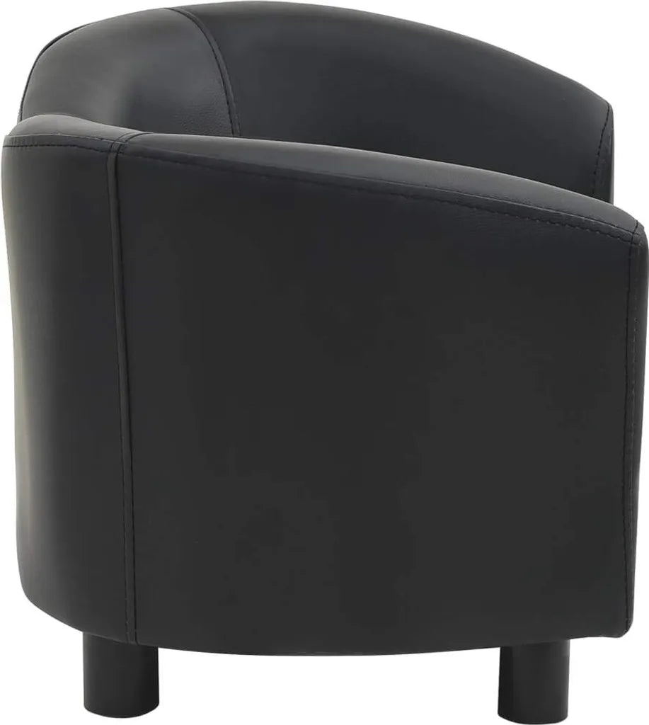  VidaXL Hundesofa Schwarz 67x41x39 Cm Kunstleder