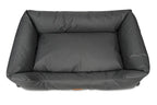  Bonky Hundebett Hundekissen Tierbett Hundesofa Für Kleine Und Grosse Hunde Hundekorb Schlafplatz - Bezug Abnehmbar Und Abwaschbar - 117 X 80 Cm [Größe: XXL] - Grau