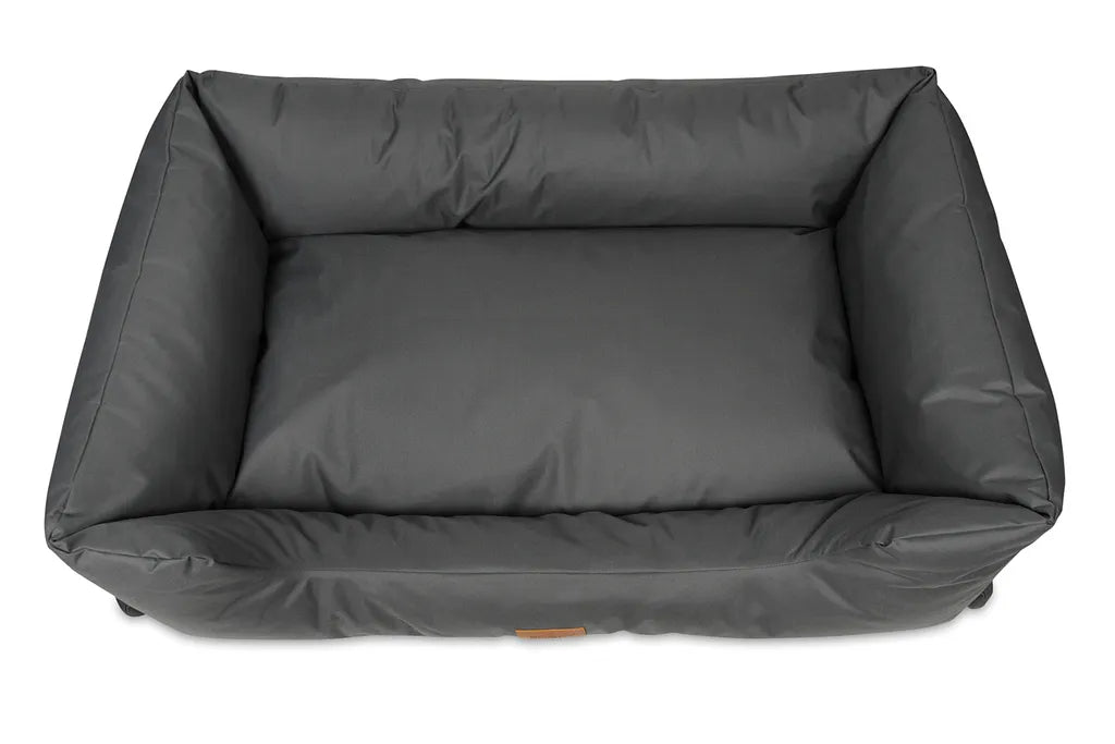  Bonky Hundebett Hundekissen Tierbett Hundesofa Für Kleine Und Grosse Hunde Hundekorb Schlafplatz - Bezug Abnehmbar Und Abwaschbar - 117 X 80 Cm [Größe: XXL] - Grau