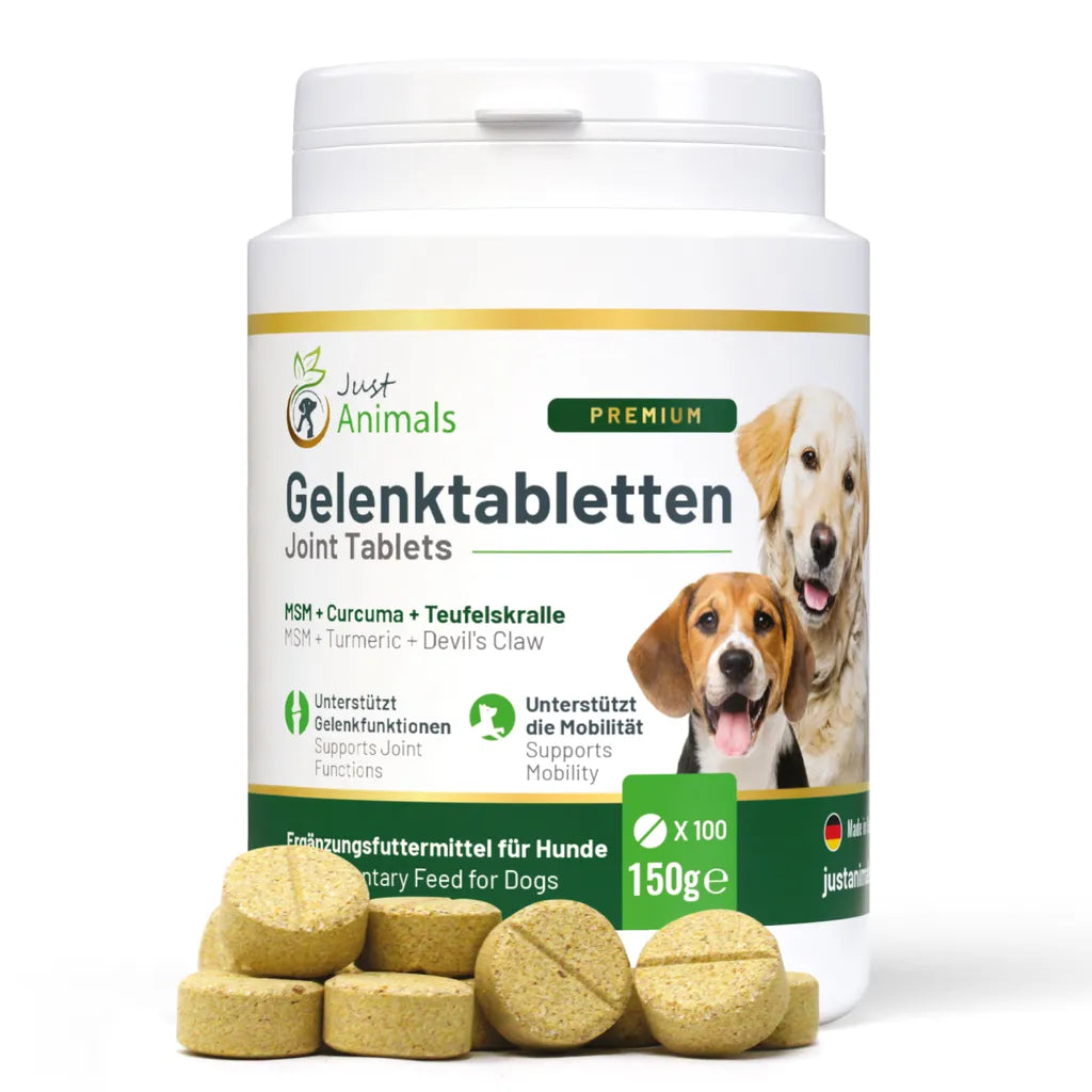  Gelenktabletten Für Hunde Mit Grünlippmuschel, Teufelskralle, MSM, Chondroitin, Glucosamin