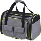  Faltbare Hundebox Transporttasche Transportbox Auto Für Katze Hunde Große Kleine Box Bag Mit Fleece-Matte 44.5 X 33 X 28cm