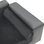  VidaXL Hundesofa Grau 81x43x31 Cm Plüsch Und Kunstleder