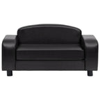  VidaXL Hundesofa Schwarz 80x50x40 Cm Kunstleder