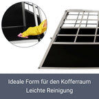  Juskys Alu Hunde-Transportbox XL - 96 × 91 × 70 Cm – Auto Hundebox Robust & Pflegeleicht – 2 Gittertüren Verschließbar - Reisebox Für Hunde