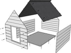  Hundehütte Holz Hundehütte Massiv Isolierte 82x69 Hersteller Weiß