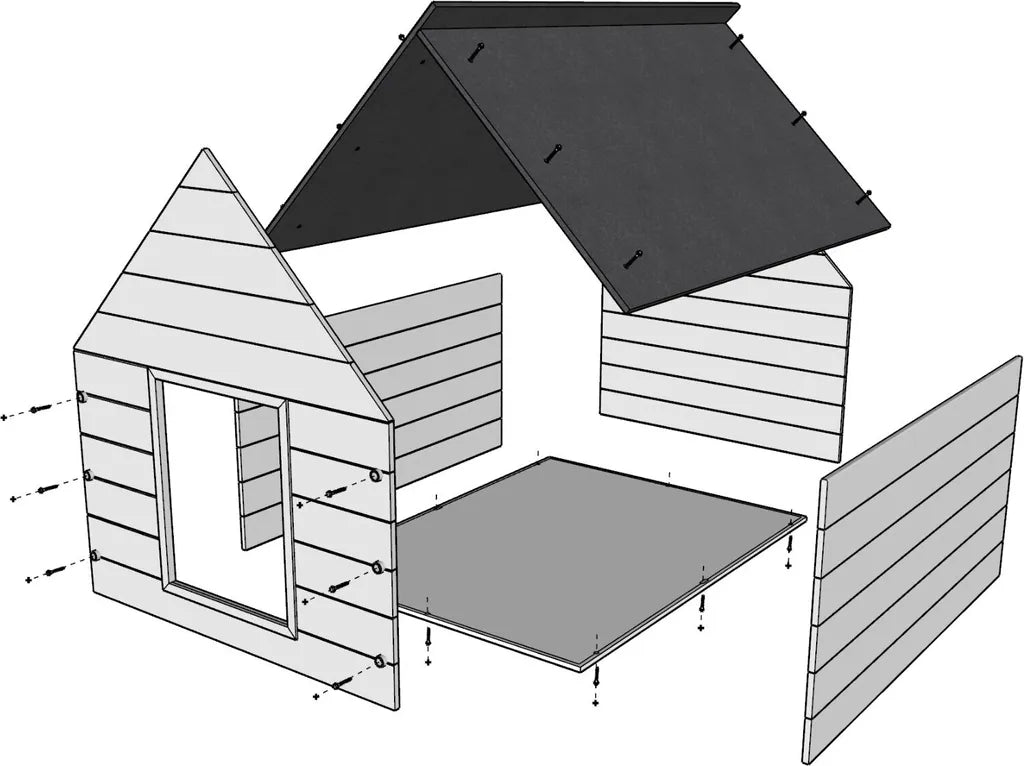  Hundehütte Holz Hundehütte Massiv Isolierte 82x69 Hersteller Weiß
