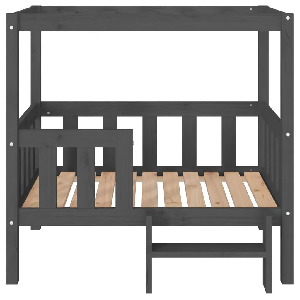  VidaXL Hundebett Grau 95,5x73,5x90 Cm Massivholz Kiefer