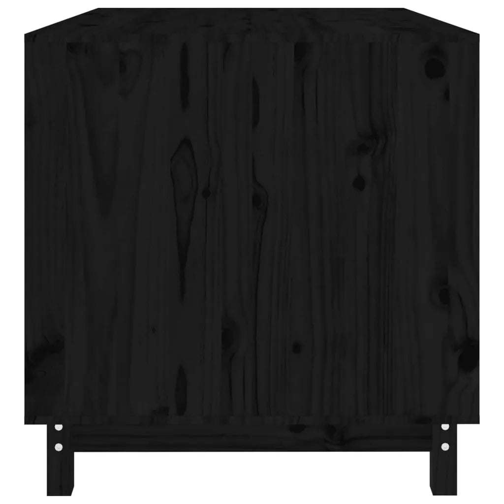  VidaXL Hundehütte Schwarz 100x70x72 Cm Massivholz Kiefer