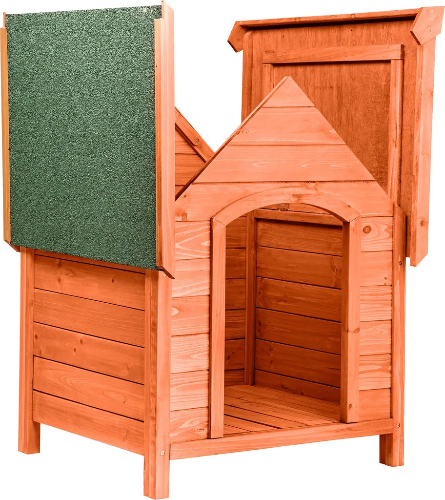  Tectake Hundehütte Bailey 72x65x83cm - Braun