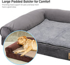  WISFOR Orthopädisches Hundebett Tierbett Memory Foam Hundesofa Hundekorb Gelenkschonend Weich 63x50cm XXL: 135x100x24cm