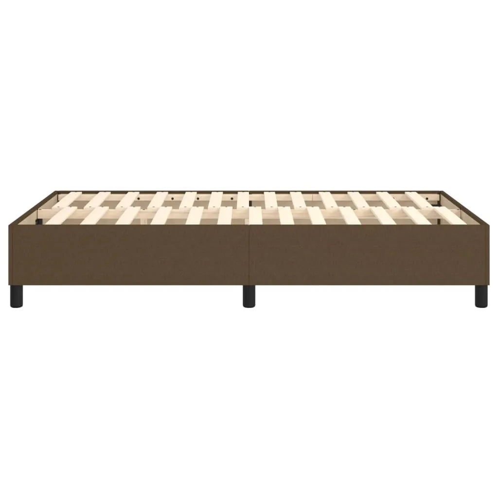  VidaXL Boxspringbett Dunkelbraun 120x200 Cm Stoff