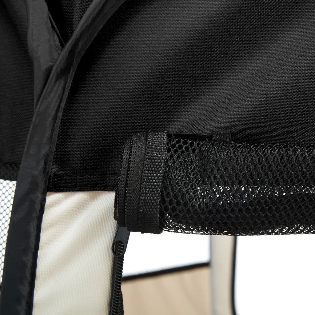  Tectake Tierlaufstall Aus Polyester Inkl. Tragetasche - Schwarz