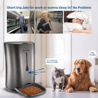  PUPPY KITTY 7L Automatischer Futterautomat Futterspender Mit Timer - Futternapf Automat Mit Timer Und LCD - Für Hund Und Katze