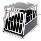  Zoomundo Hundetransportbox / Kofferraumbox Aus Aluminium - 1-Türig Premium