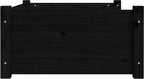  VidaXL Hundebett Schwarz 75,5x55,5x28 Cm Massivholz Kiefer