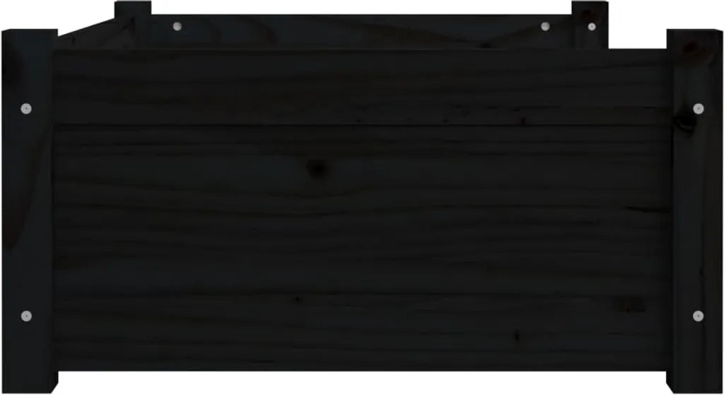  VidaXL Hundebett Schwarz 75,5x55,5x28 Cm Massivholz Kiefer