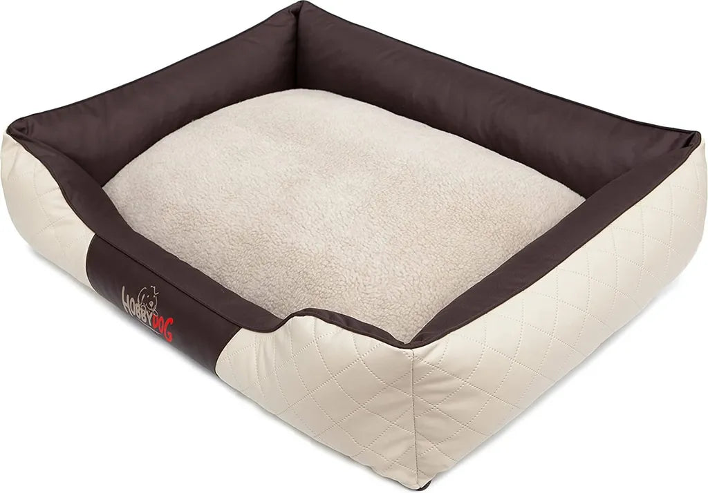  CESAR EXCLUSIVE Hundebett, Hundekissen, Liege, Katzenbett, Hundematratze, Hundesofa, R5 - 125 X 98 X 25 Cm, Beige