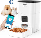  3L WIFI Elektronischer Futterautomat Futterspender Automatischer Futternapf Für Katzen Hunde Programmierbar 4 Mahlzeiten Pro Tag Netzteil / Batterie