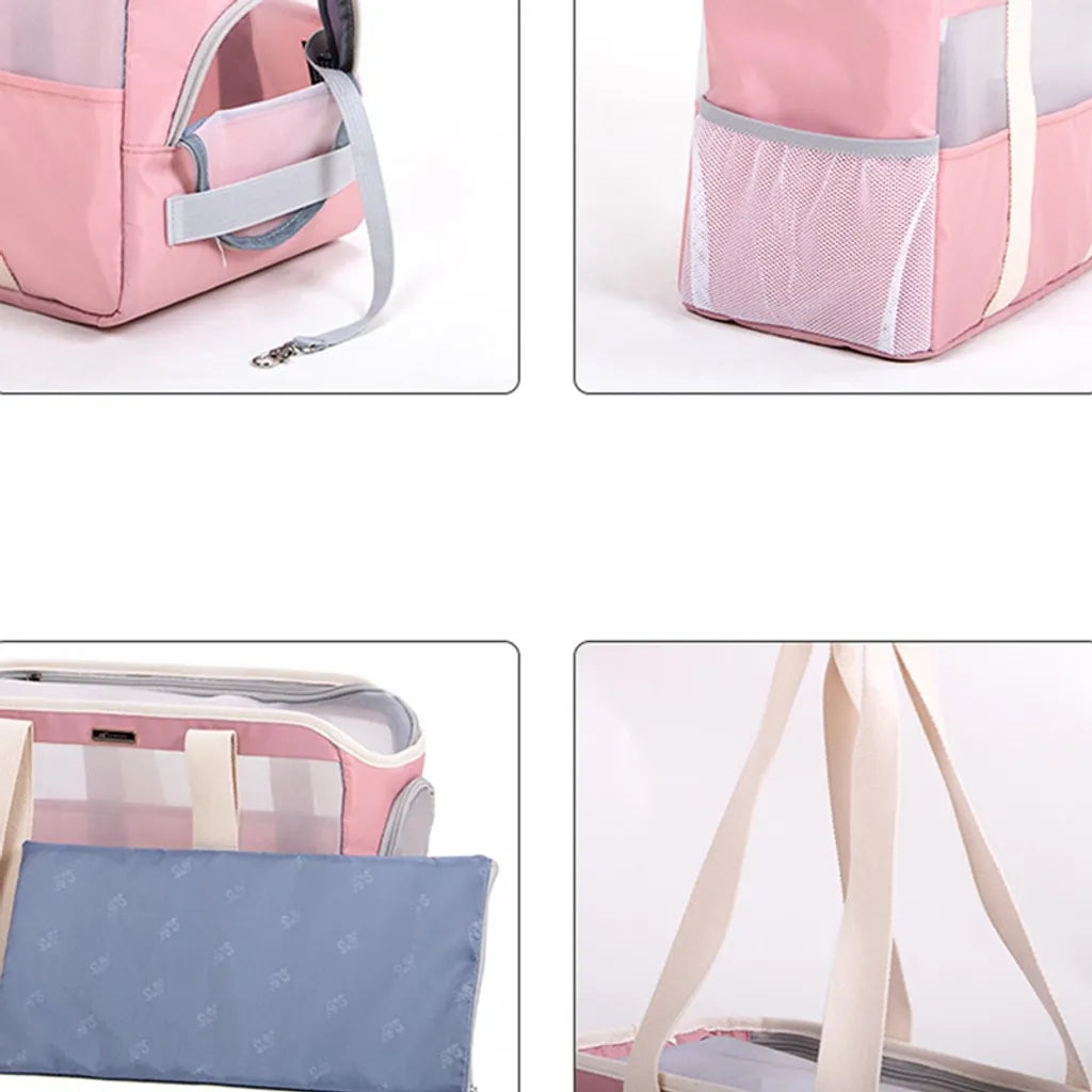  Hundetasche Hundebox Transporttasche Für Hunde Katzen,40 X 20 X 26 Cm Rosa