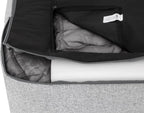  Orthopädisches Hundebett GLAMOUR Bett Sofa Ökoleinen Kissen XL HELLGRAU INARII HobbyDog