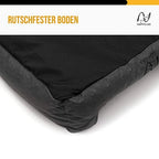  Waschbares Hundebett Mit Wendekissen, Größe L - Grau - 90*70 Cm