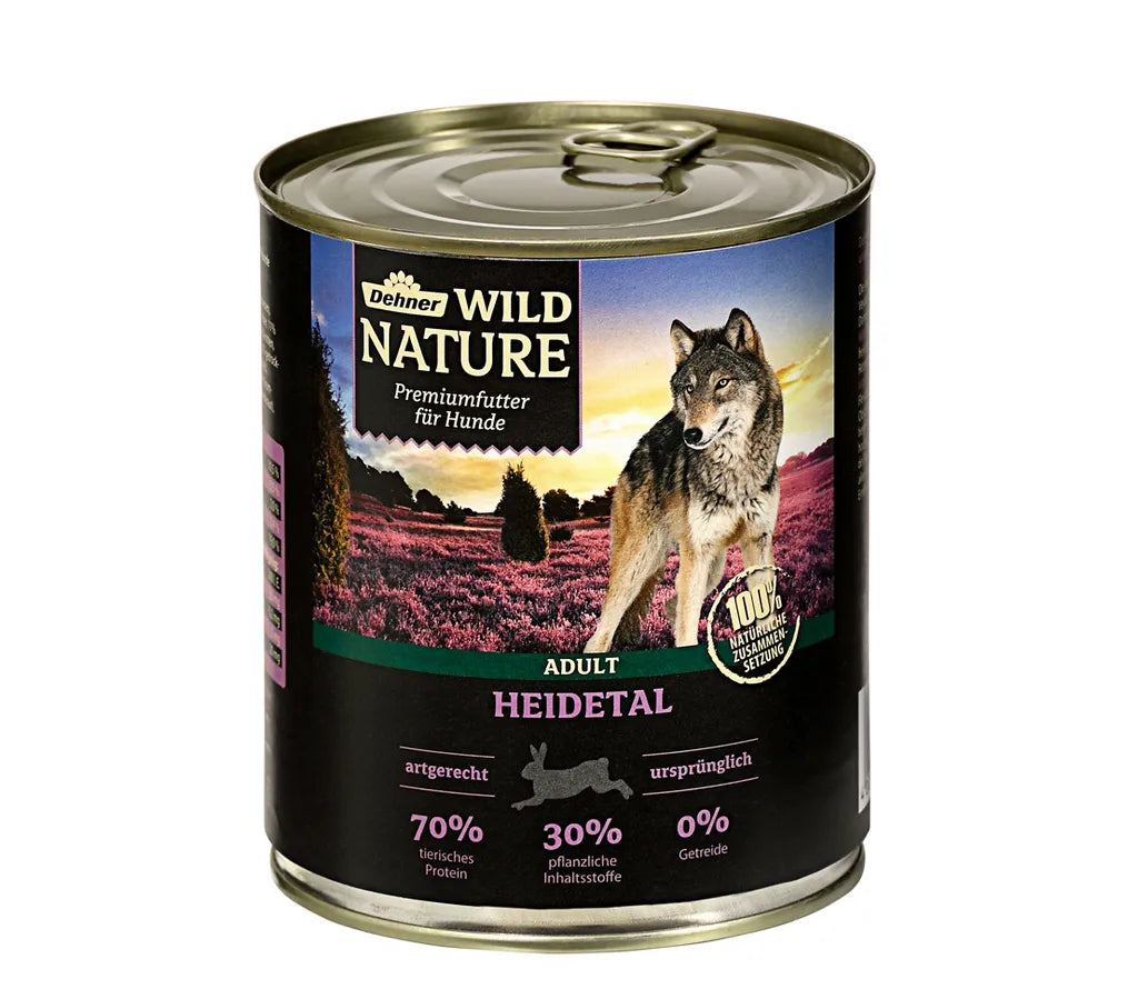  Dehner Wild Nature Hundefutter Adult, Heidetal, 6 X 800 G (4.8 Kg)