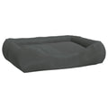  VidaXL Hundebett Mit Kissen Dunkelgrau 75x58x18 Cm Oxford-Gewebe