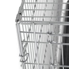  Zoomundo Faltbarer Tierkäfig / Transportbox - Silber Größe XXL
