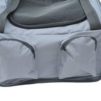  PawHut Hundetasche Auto Hundebox Transportbox Tragetasche Autositz Katze 41 X 34 X 30cm Oxford Gewebe Grau