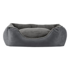  Juskys Hundebett Eila S – Hundekorb 50 X 37 X 15 Cm – Orthopädisches Hundekissen Waschbar & Flauschig - Haustierbett Für Kleine Hunde & Katzen In Grau