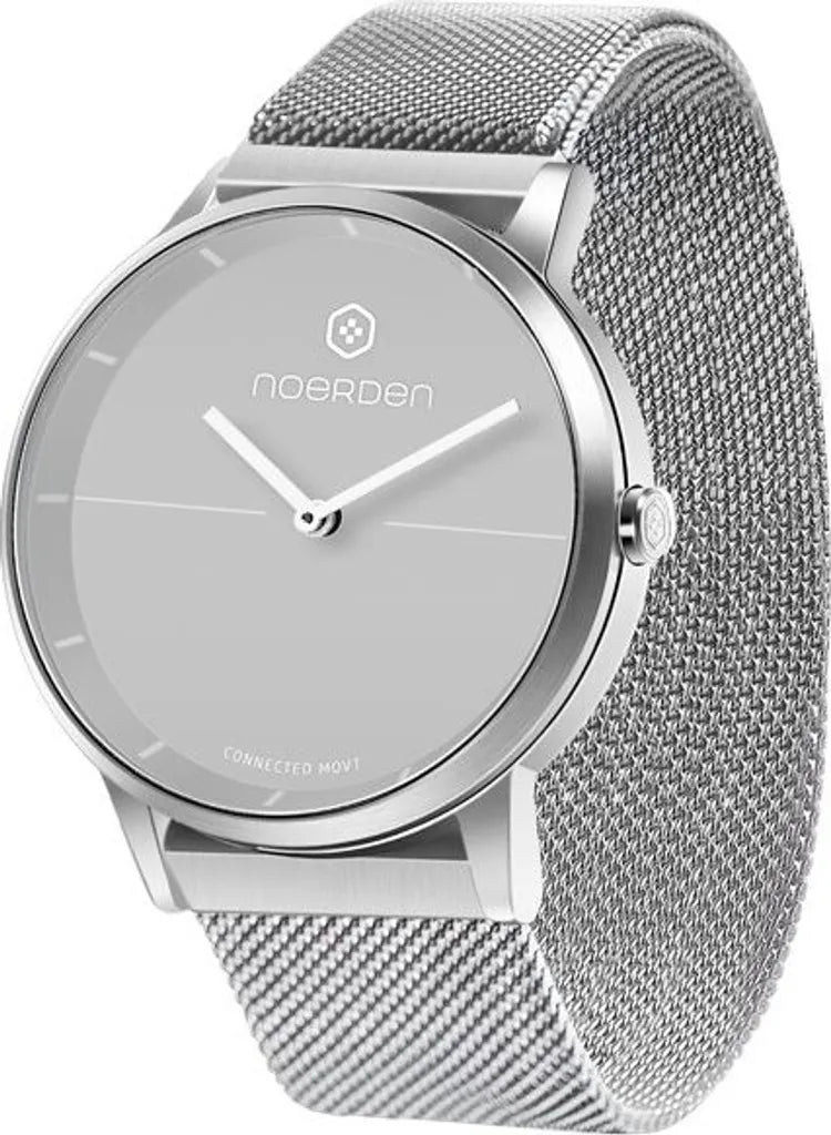  NOERDEN Schlau Elegant Hybrid-Uhr LIFE2+ Grey/ Berühren. Saphirglas/ 5 GELDAUTOMAT/...