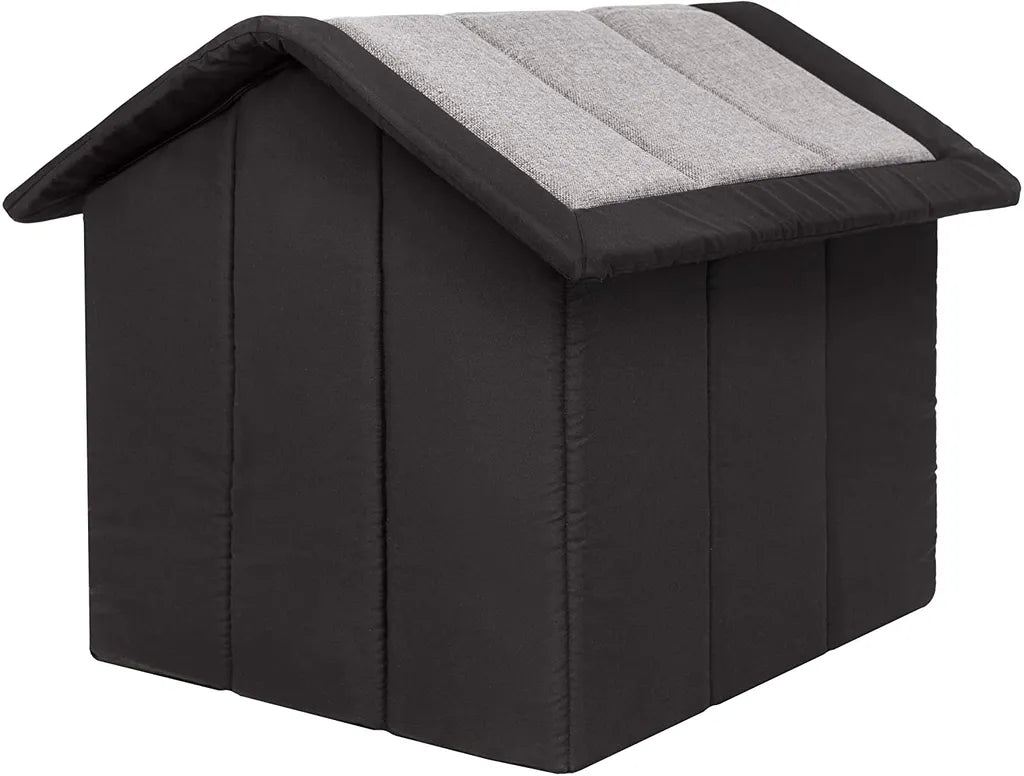  Hobbydog Hundehaus Hundehütte Schlafplatz Beruigungsplatz Beruigungshöhle Hellgrau Schwarz R3: 52 X 46 X 53 Cm