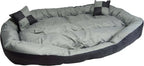  2in1 Hundebett XXL - Kuscheliges, Waschbares Hundekorb Big Tier Sofa - Größe XL 150x120x25cm