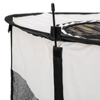  Tectake Welpenlaufstall Carola Aus Polyester Mit Tragetasche - Schwarz