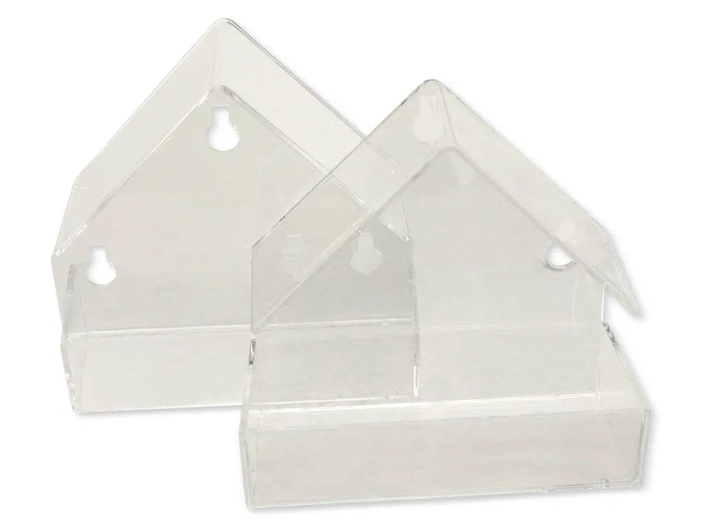  ProGarden Vogelhäuschen Futterhäuschen Futterstation Transparent Mit Saugnäpfen Für Fensterscheiben 15x15x6 Cm