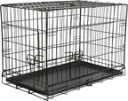 Mucola L Hundetransportbox Hundeklappkäfig Gitter Schwarz