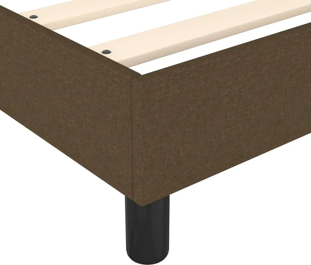  VidaXL Boxspringbett Dunkelbraun 120x200 Cm Stoff