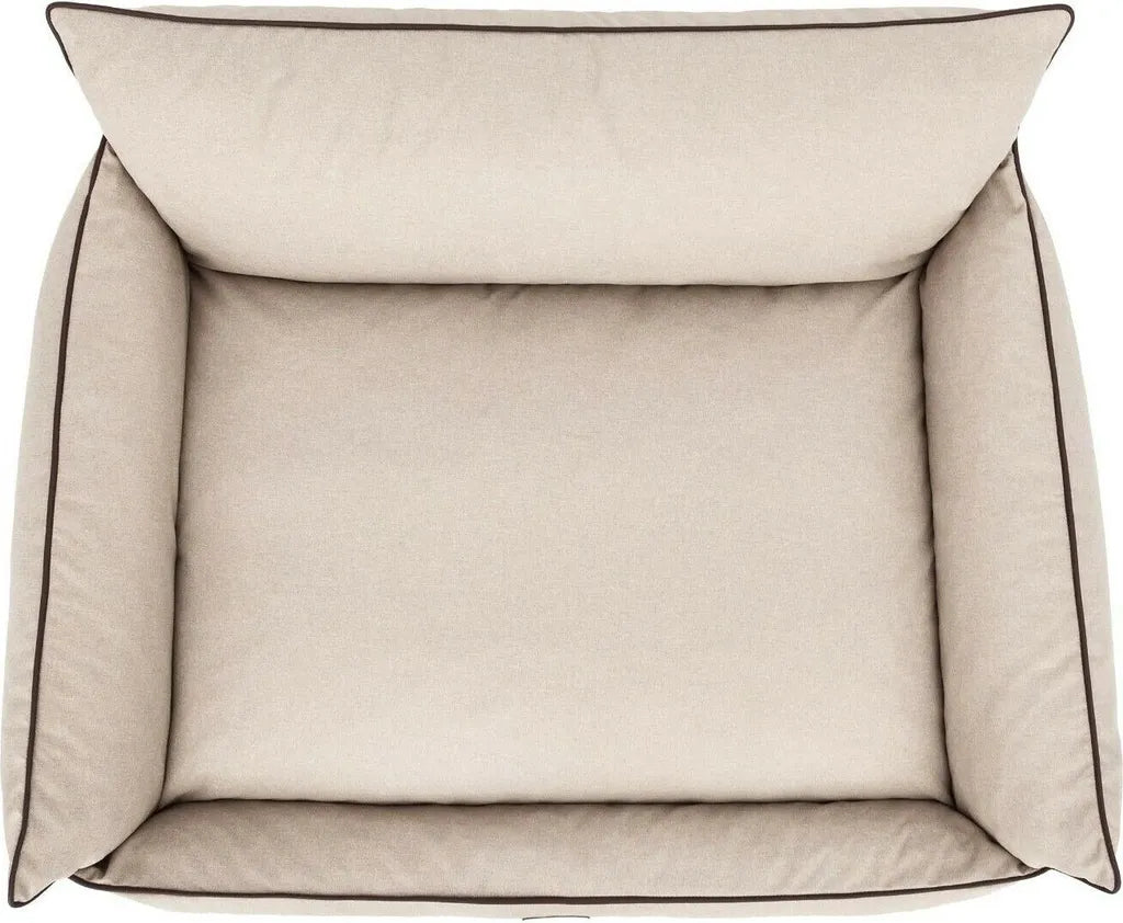  Orthopädisches Hundebett JOKER Bett Hund Sofa Schlafplatz Korb Matratze Tierbett XXL 106x80 Cm Beige Optisch Wie Leinen