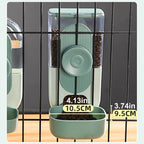  2 Stück Automatisches Futter- Und Wasserspender-Set Für Haustiere Grün Automatischer Feeder Für Hunde Katzen Haustiere