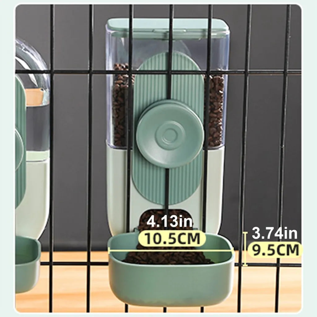  2 Stück Automatisches Futter- Und Wasserspender-Set Für Haustiere Grün Automatischer Feeder Für Hunde Katzen Haustiere