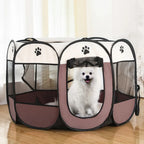  Faltbarer Hunde Katzen Laufstall Durable Kennel Kitten Playground Playpen Haustier Welpen-Laufstall, 74x74x43cm